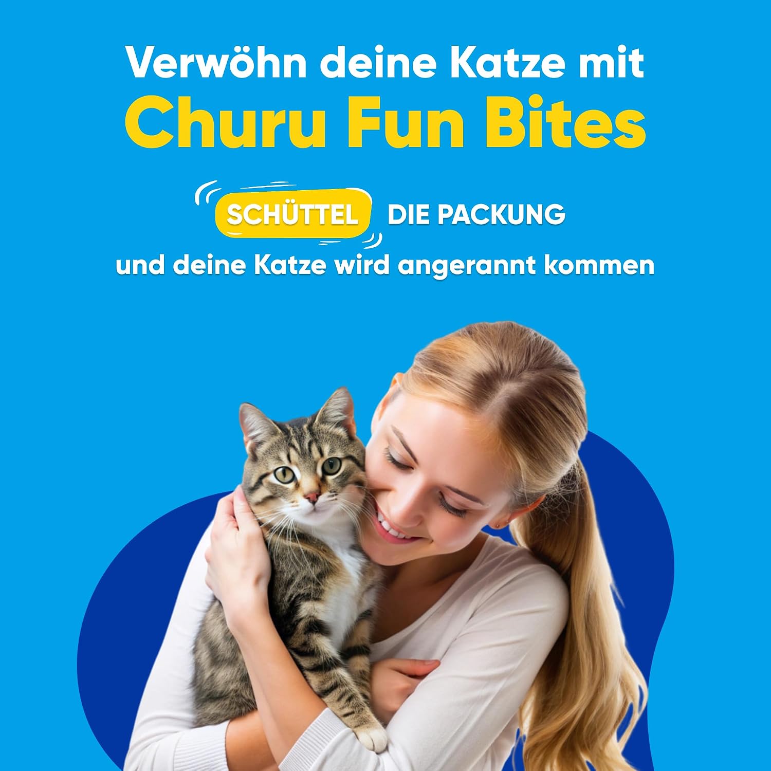 INABA Churu Fun Bites Katzenleckerlis 96 g Huhn & Thunfisch 35% Protein