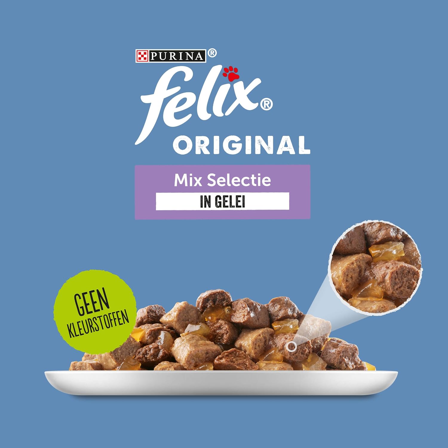 Felix Katzenfutter Mix in Gelee 44 x Huhn Lachs Thunfisch