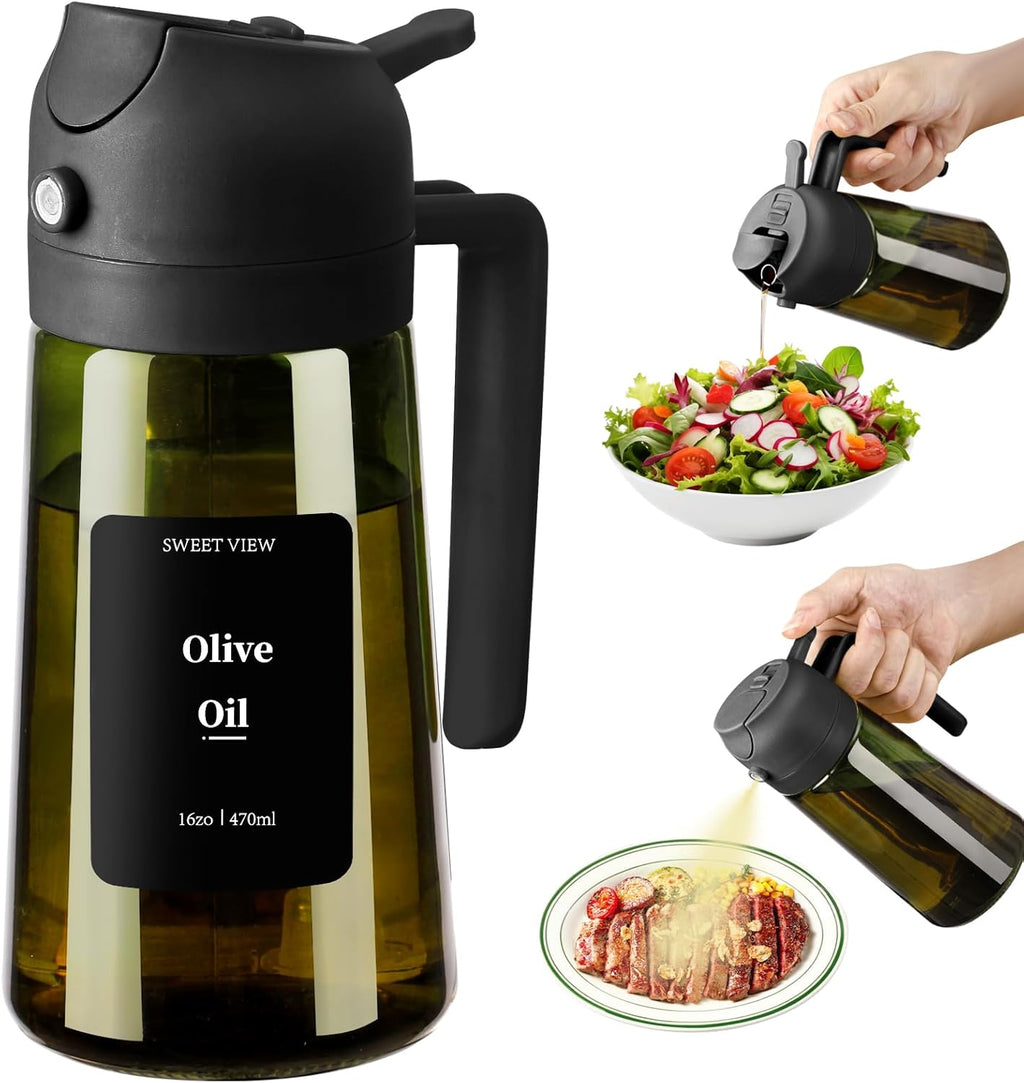 Olivenoelspender Glas oelsprueher lichtdicht fuer Kueche BBQ