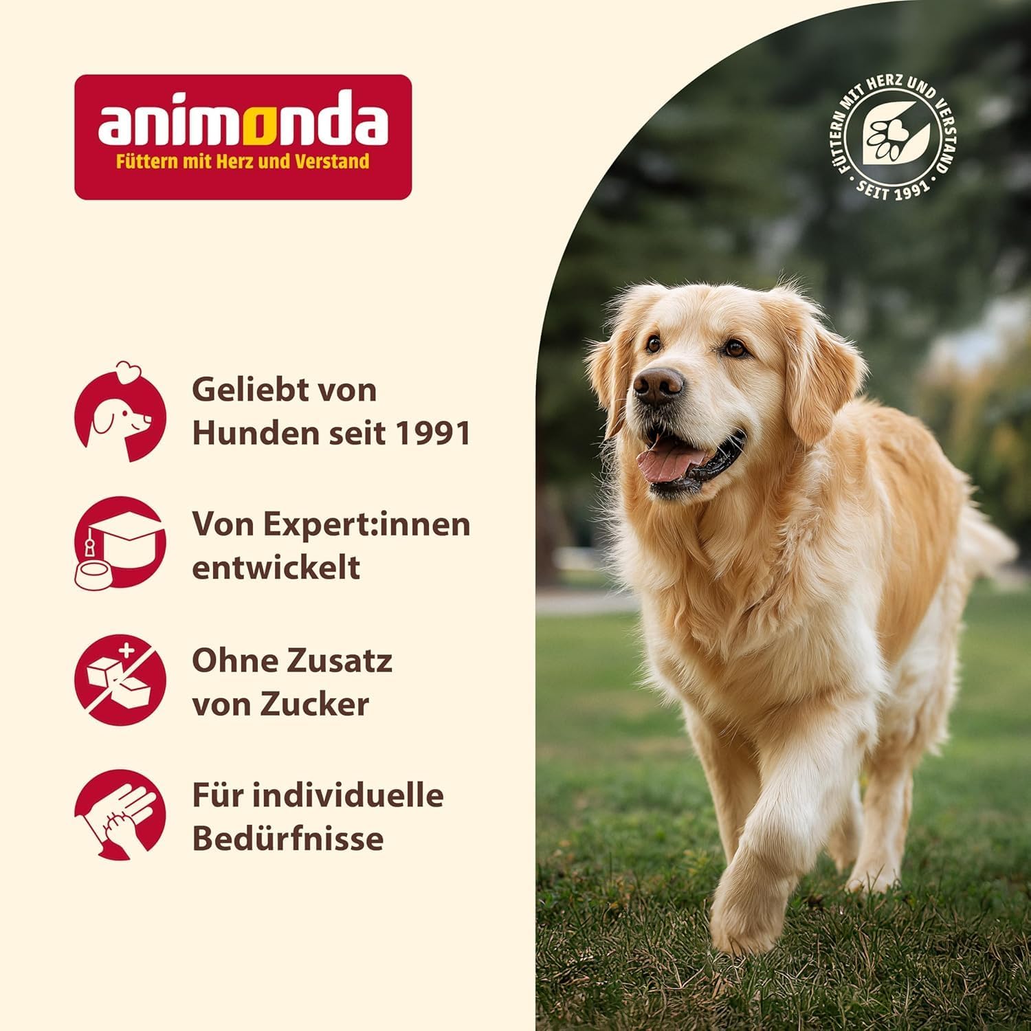 animonda GranCarno Senior Hundefutter Rind und Lamm Nassfutter