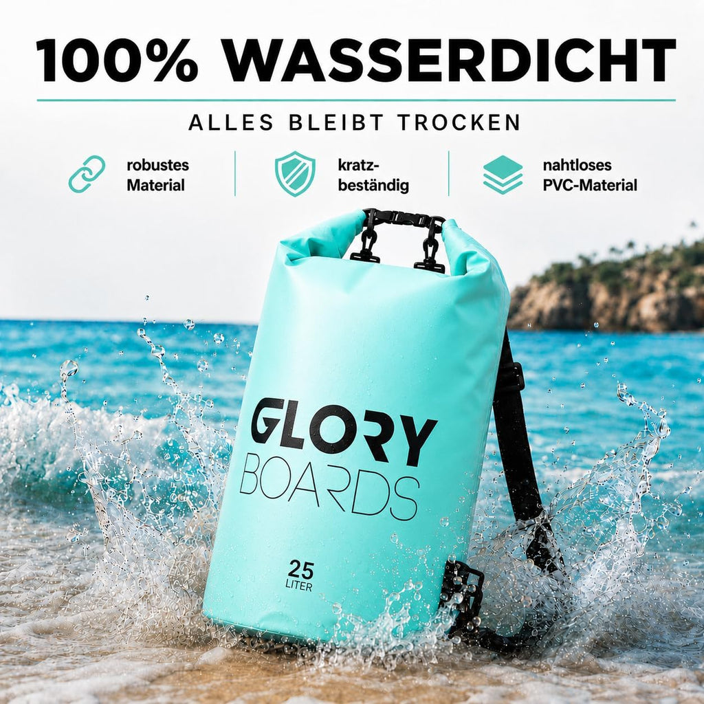 Glory Boards Dry Bag Rucksack wasserdicht Schultergurt Schwimmen Kajak