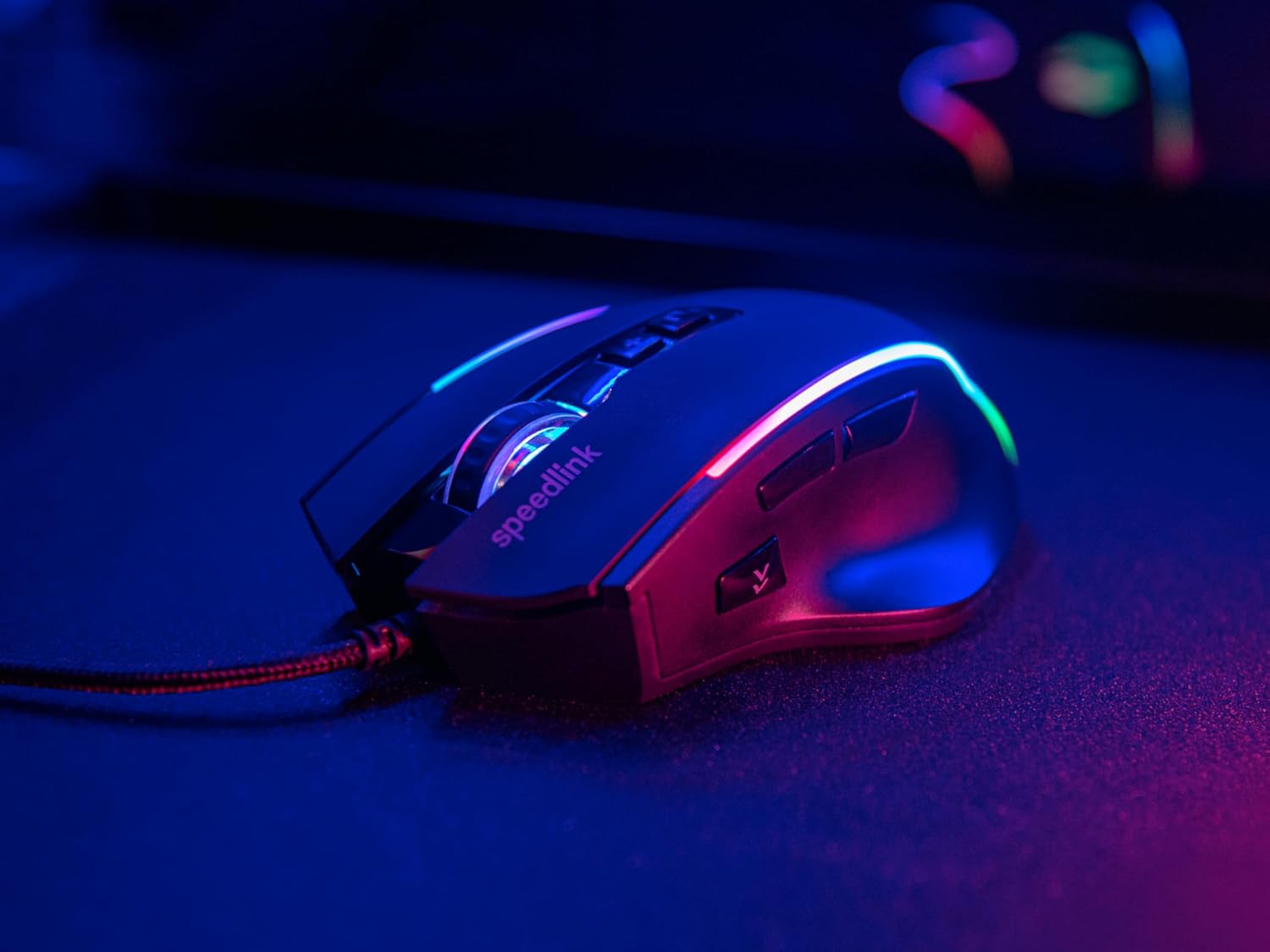 Speedlink Decus NX RGB Gaming Maus kabelgebunden 12800 DPI Weiss