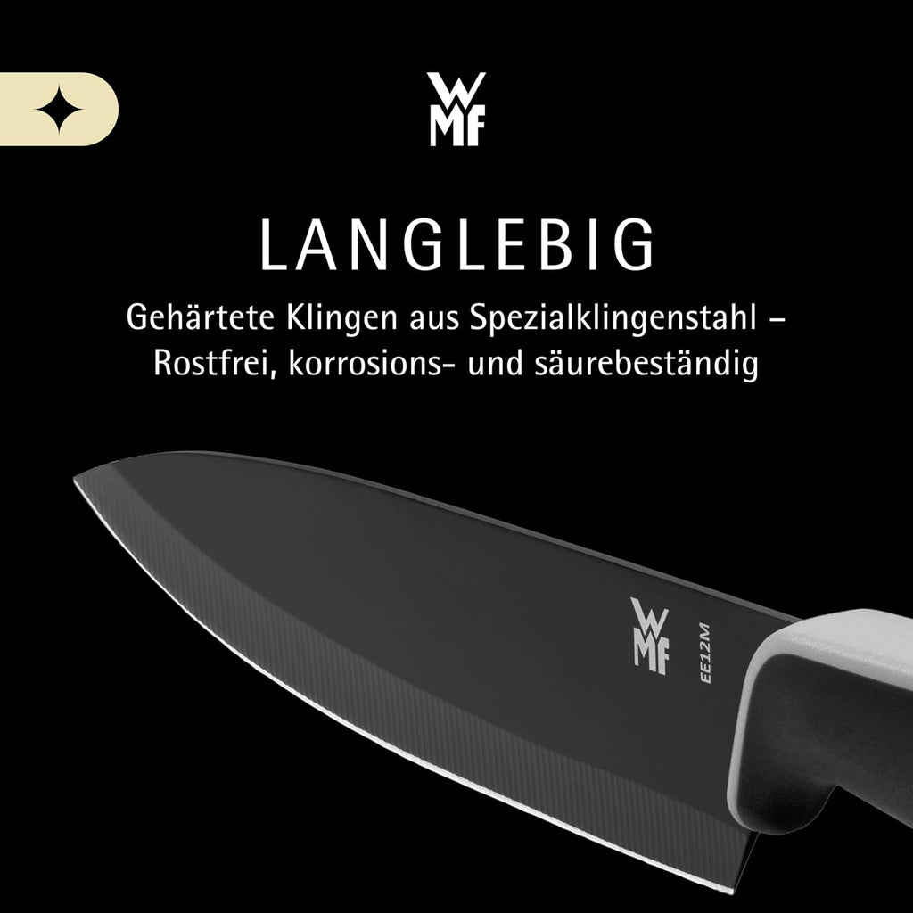 WMF Touch Messerset 2-teilig Kochmesser & Gemuesemesser Antihaft Schwarz