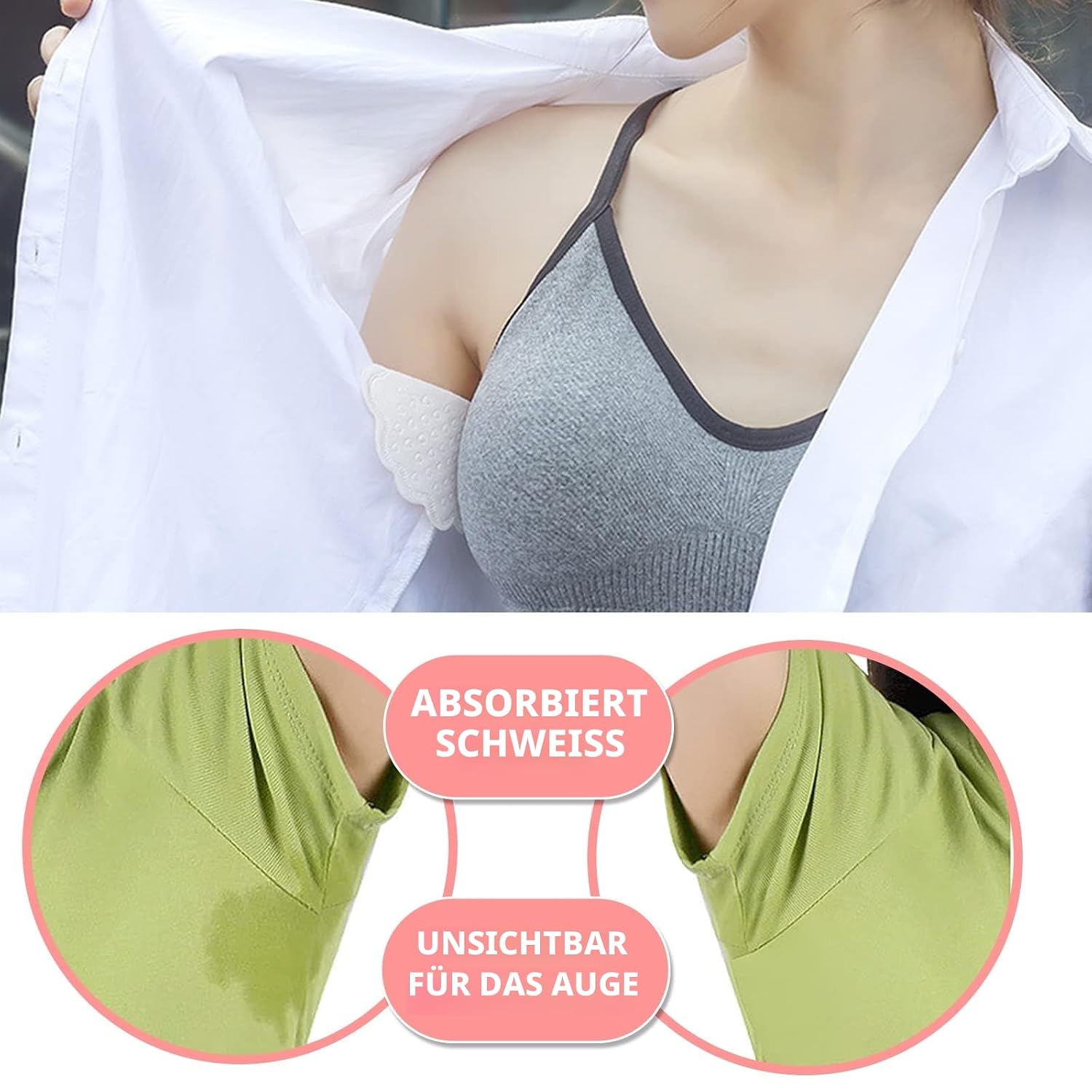 Achselpads 80 Stueck Schutz gegen Schweiss Einweg Achsel Schweisspads