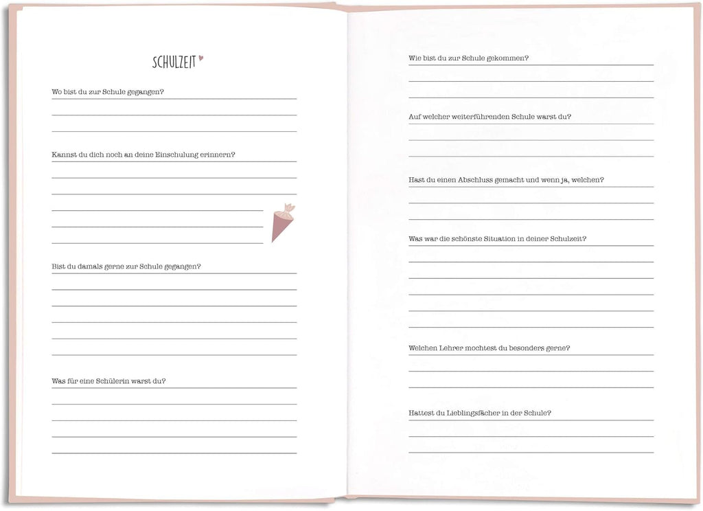 Muetter Ausfuellbuch Erinnerungsbuch persoenliches Fragebuch Geschenkidee Groesse Deu