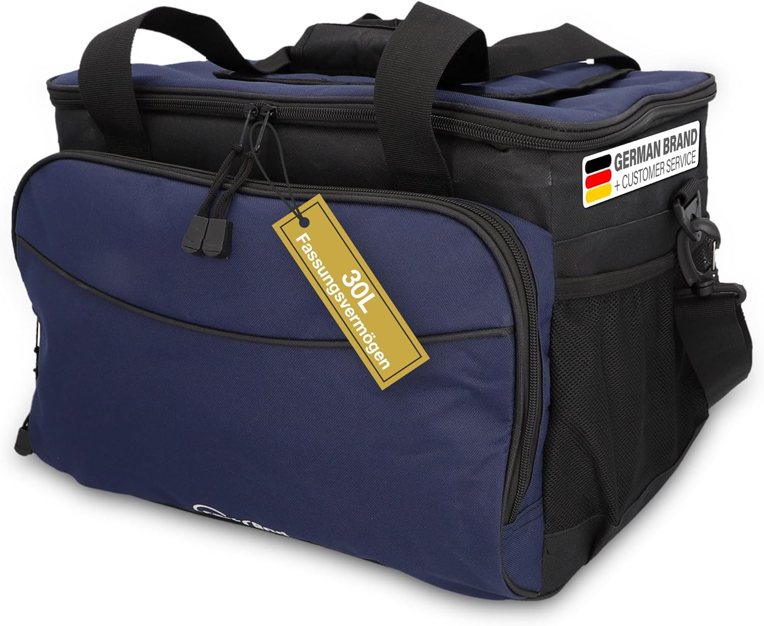cartrend Kuehltasche mit 12V KFZ-Anschluss 1,5 m Schultergurt Taschen
