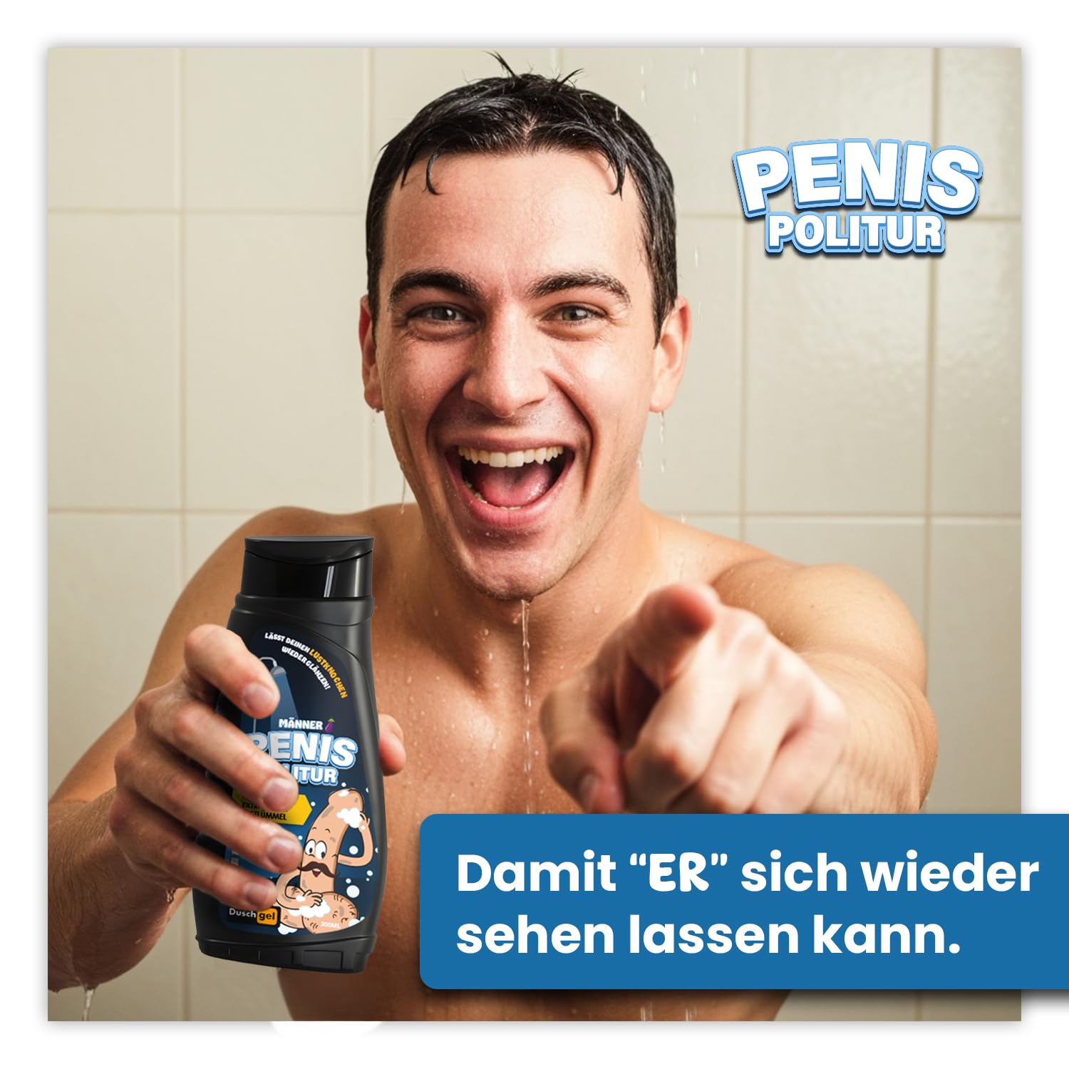 Lustiges Duschgel Herren Gag Geschenk Penis Politur Maenner Shampoo