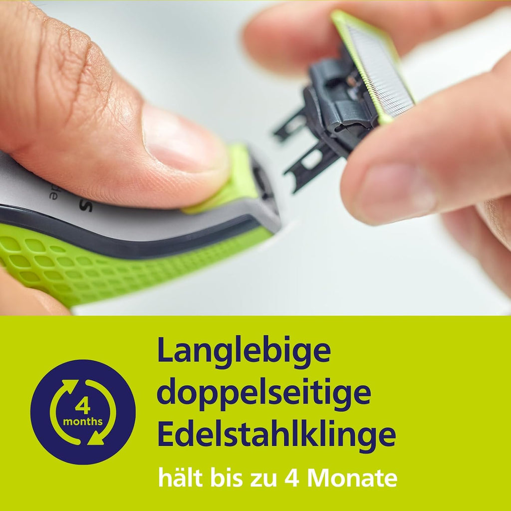 Philips OneBlade 360 QP2834 Gesicht und Koerper Rasierer Trimmer nass/trocken