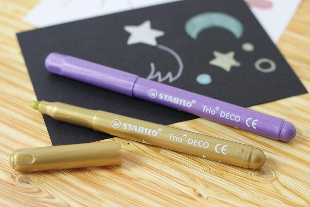 STABILO - Metallic-Filzstift Mit Robuster Xl-Spitze - Trio DECO - 8Er Pack