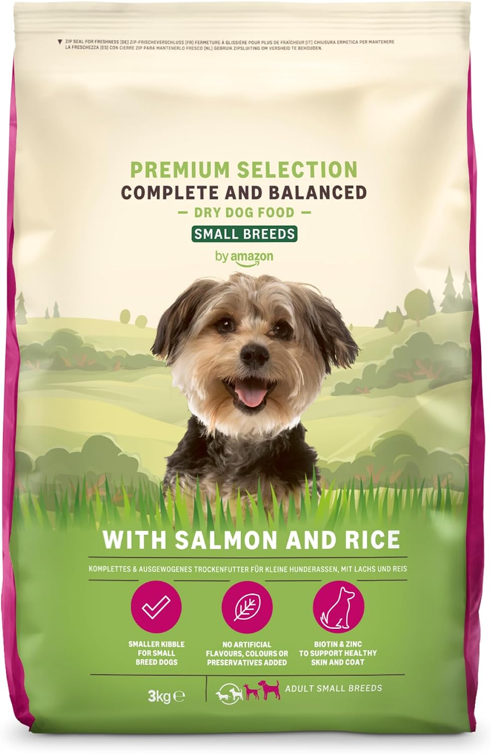 Hundefutter Adult kleinrassen 3 kg Trockenfutter Lachs & Reis