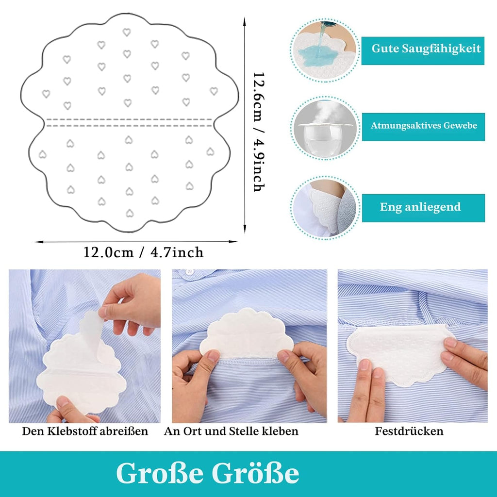 Achselpads 80 Stueck Schutz gegen Schweiss Einweg Achsel Schweisspads