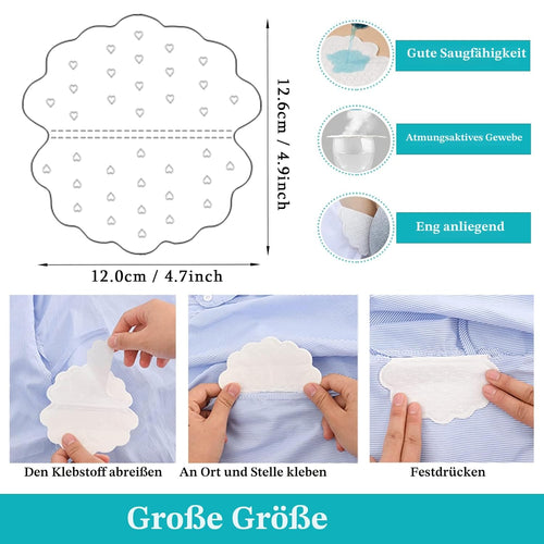 Achselpads 80 Stueck Schutz gegen Schweiss Einweg Achsel Schweisspads