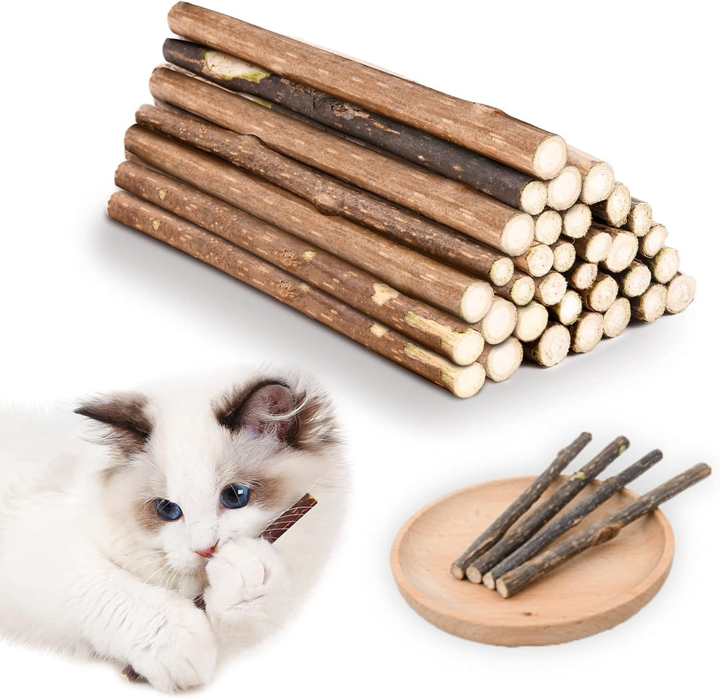 OSDUE Katzenminze Matatabi Kausticks 32 Stueck fuer Zahnpflege, Mundgeruch