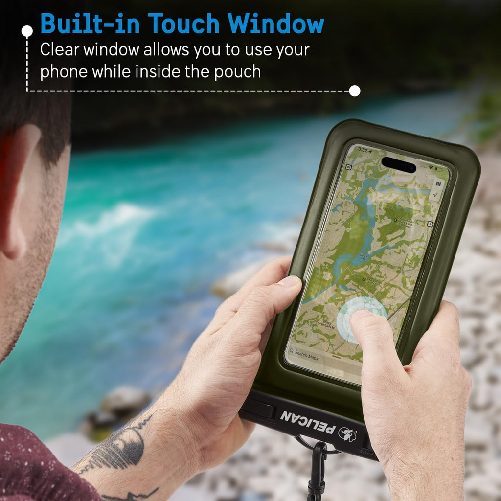 Pelican wasserdichte Handyhuelle IP68 schwimmend fuer iPhone 15/14/13 Pro Max