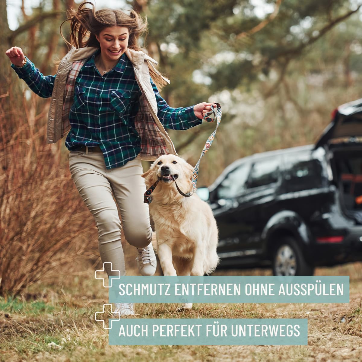 ReaVET Feuchttuecher fuer Hunde und Katzen 100 Stueck XXL hypoallergen reissfest
