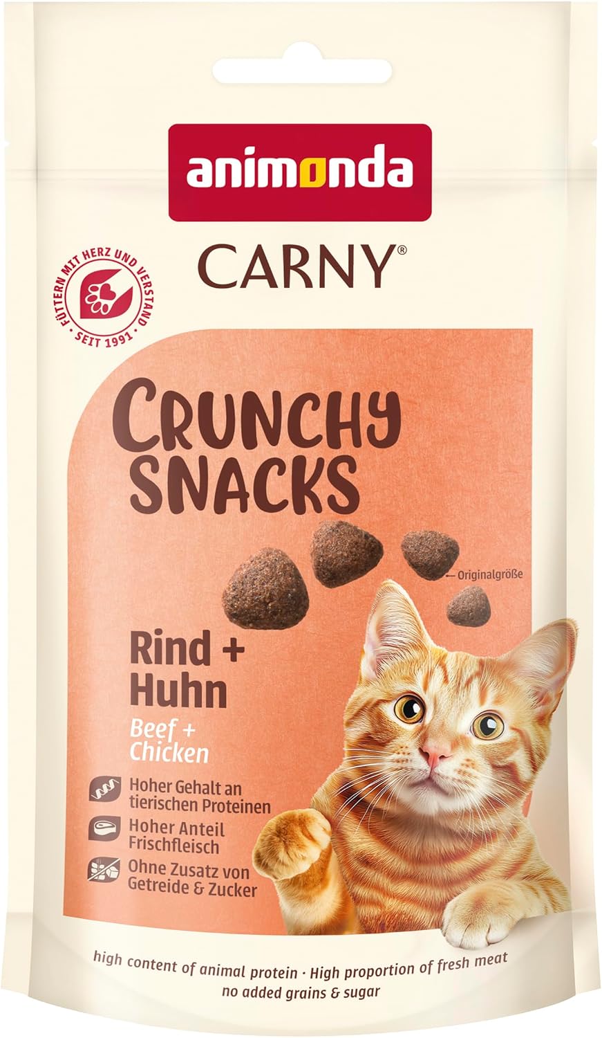 animonda Carny Crunchy Snacks Katzen Leckerli Multifleisch Cocktail 10x50g versc