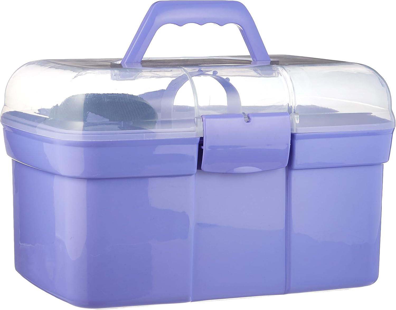 Putzbox Pferdepflege 8-teilig lila mit Bürsten Set