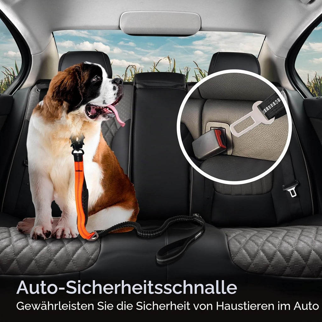 Taktische Hundeleine 1,2-1,8 m mit Schnellverschlusskarabiner reflektierend