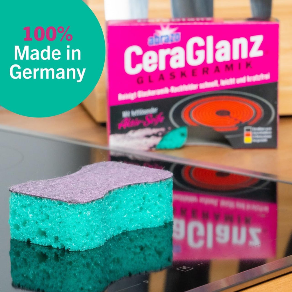 Abrazo Ceraglanz Glaskeramik Herdreiniger Schwamm 2 Stueck