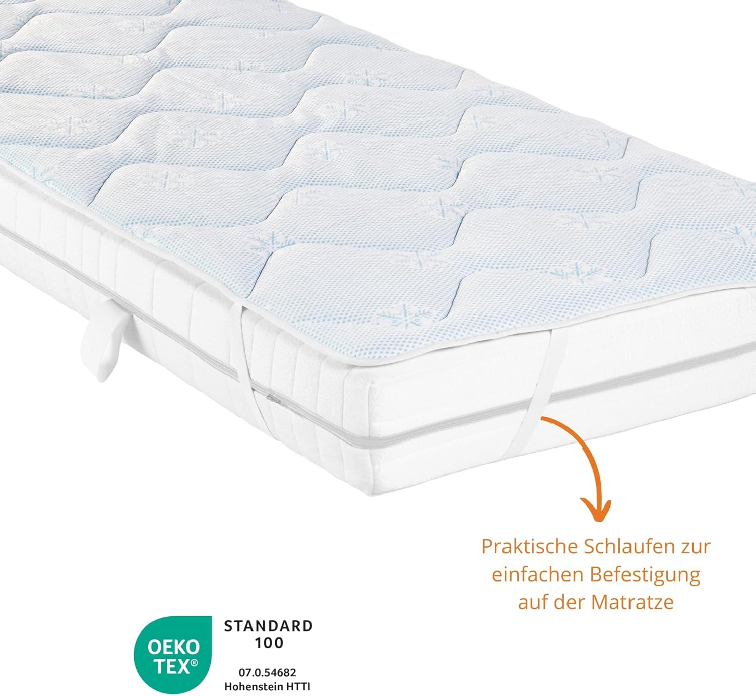 sleepling Matratzenauflage 90x200 cm, Matratzenschoner 90 x 200 cm fuer Sommer un