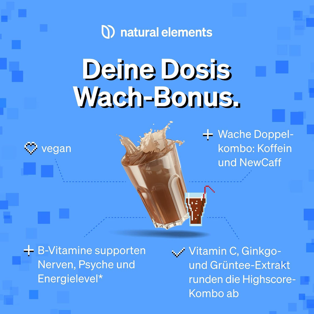 Elements Power Up Mojito Gaming Booster Pulver 40 Drinks mit Koffein verschieden