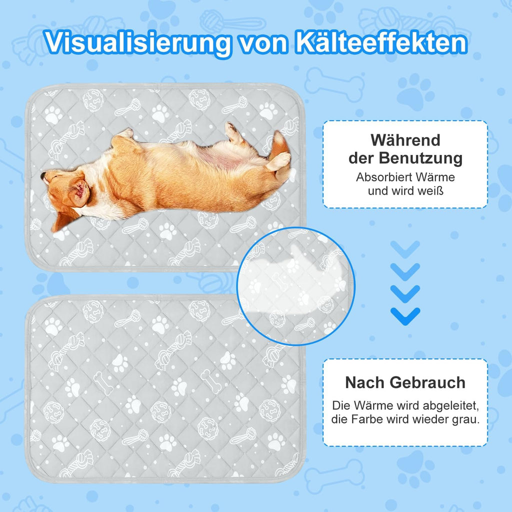 MH MYLUNE HOME Kühlmatte für Hunde Katze 50cm-80cm selbstkühlend rutschfest