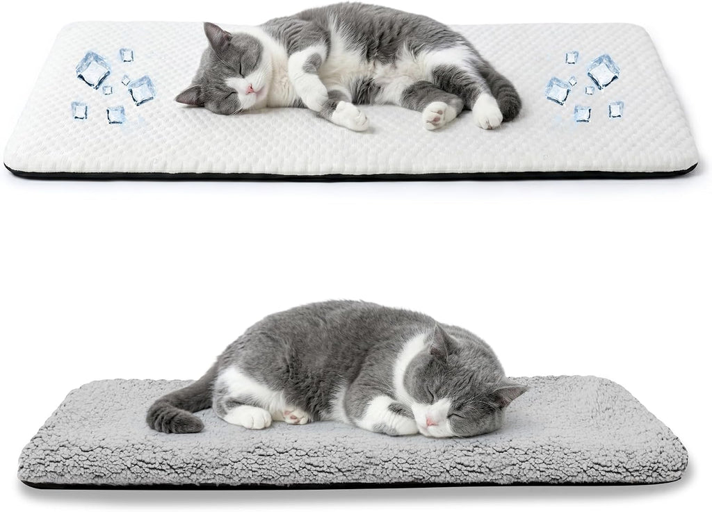 Pet Prime Katzen Fensterliege 90x28 cm rutschfestes Fensterbrettkissen grau