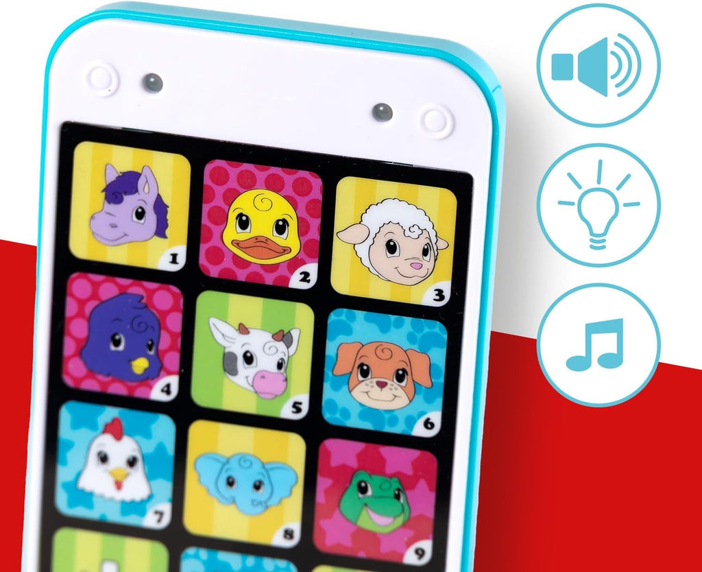 Simba ABC Smartphone Spielzeughandy Licht & Sound Kinder ab 12 Monate Bunt