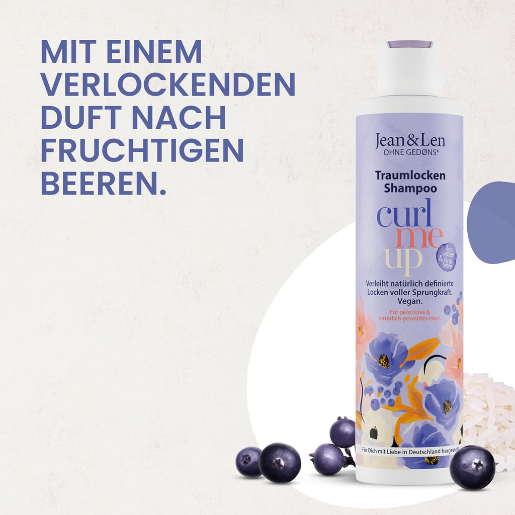 Jean & Len Traumlocken Shampoo Reiswasser Açaibeere Vegan Ohne Silikone