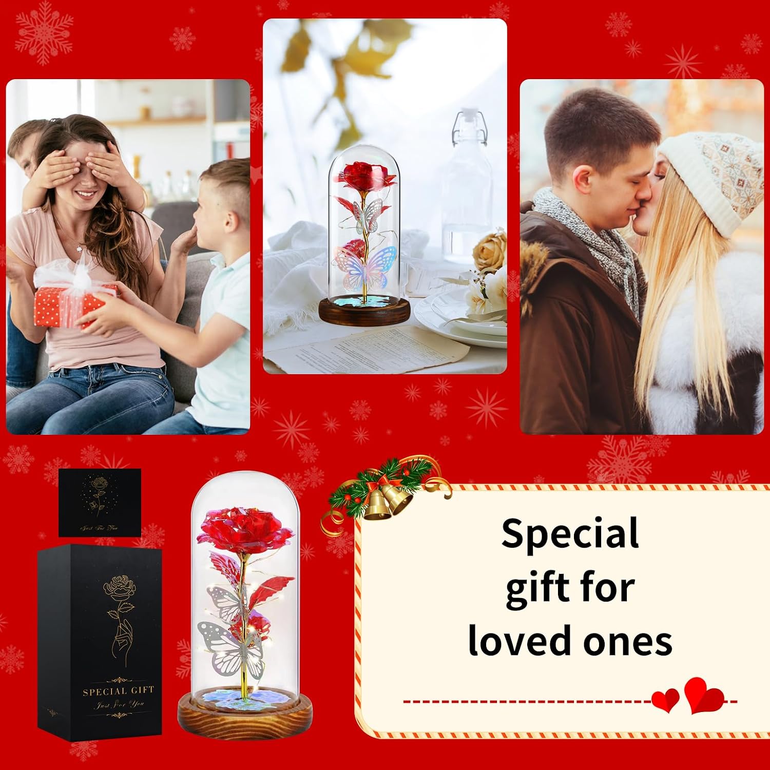 Infinity Rose Ewige Rose Geschenk Valentinstag fuer Sie Frau Freundin