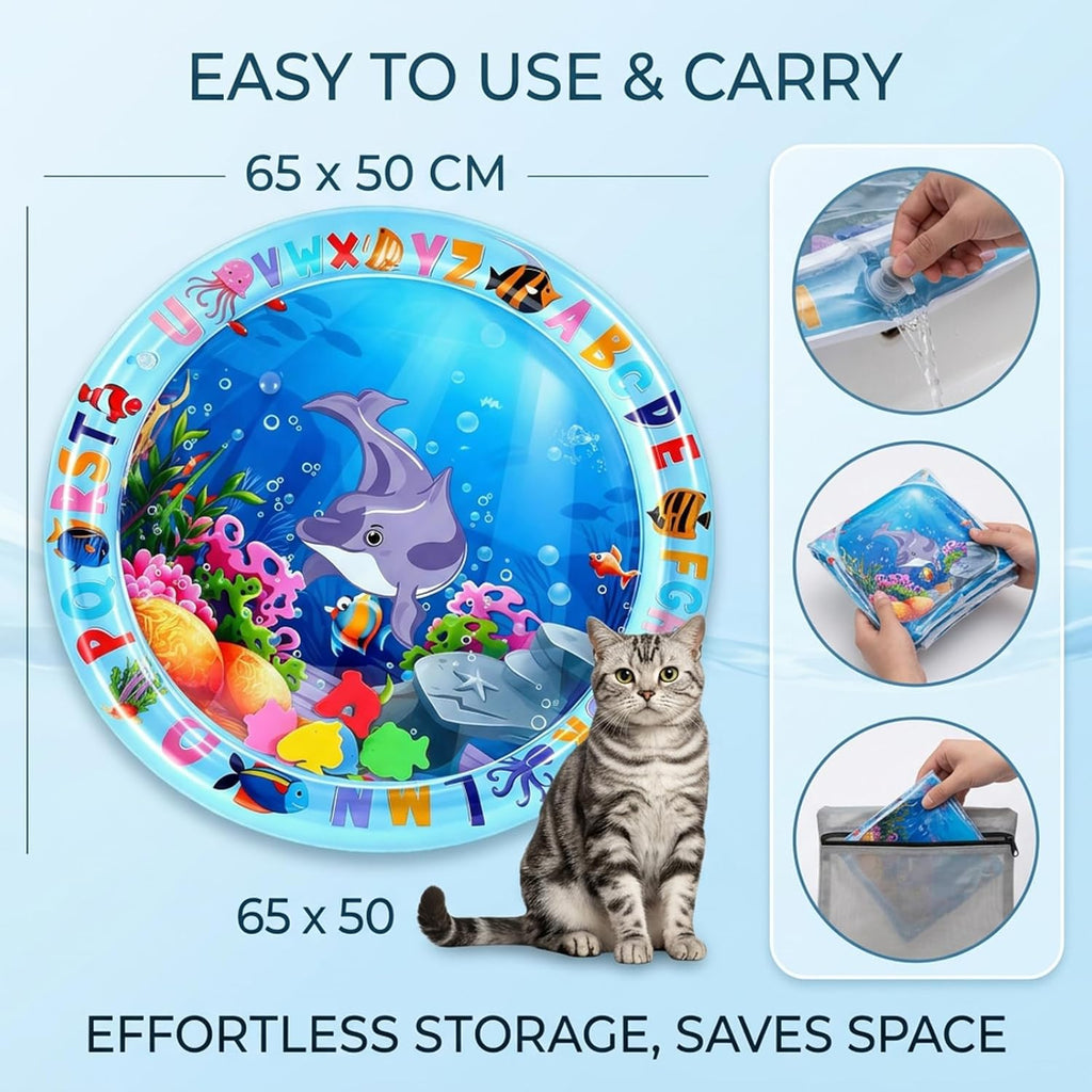 Cat Water Upstream Lotus Wasserspiel Matte fuer Katzen und Hunde interaktiv