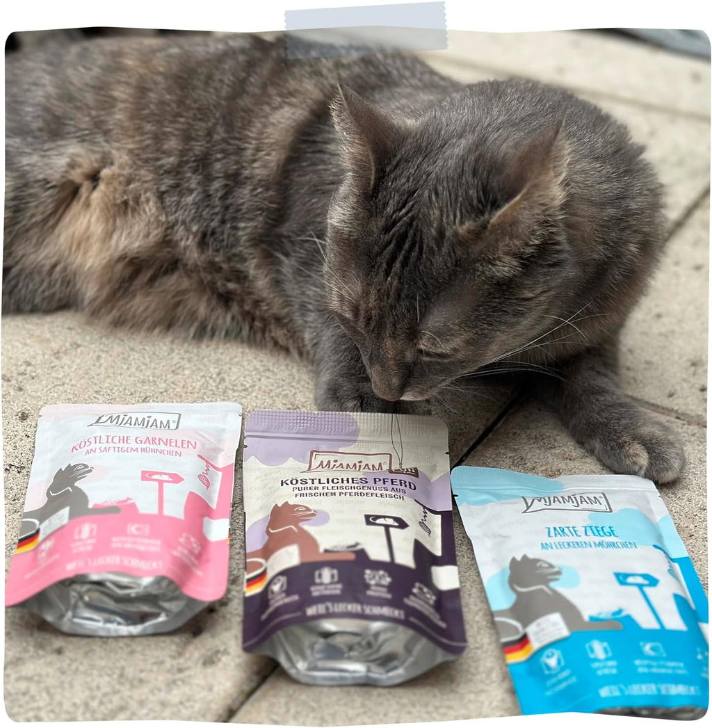 Katzen Nassfutter MjAMjAM Mixpaket III 6x200g getreidefrei mit extra Fleisch