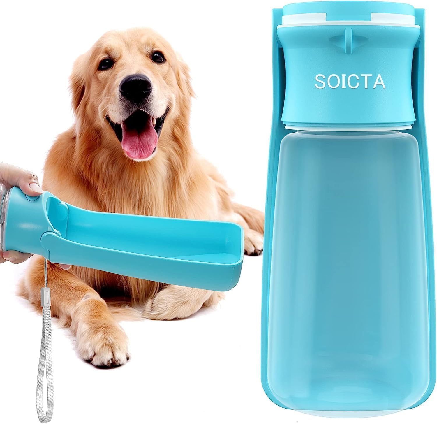Hundetrinkflasche zum Mitnehmen Wasserflasche fuer Welpen Hunde