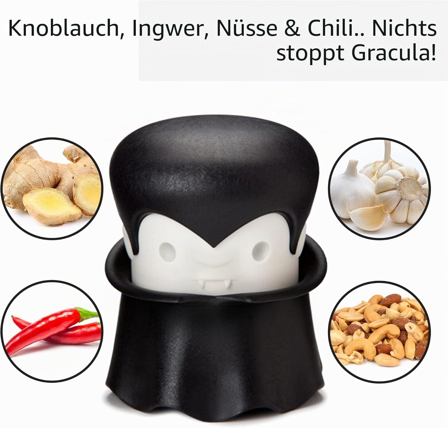 OTOTO Gracula Knoblauchschneider Knoblauchpresse Twister ohne BPA spuelmaschinenf