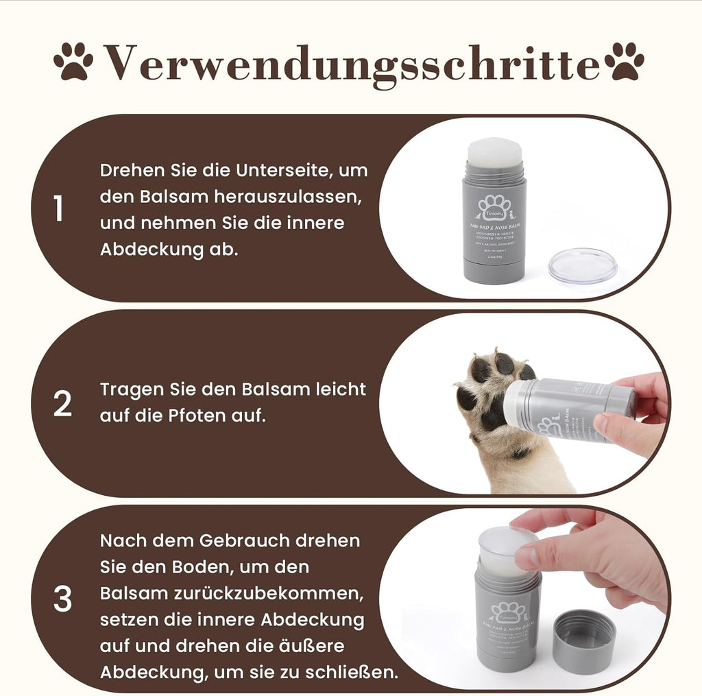 Pfotenbalsam Hund 68 g Stick Pfotenpflege Pfotenschutz regenerierend