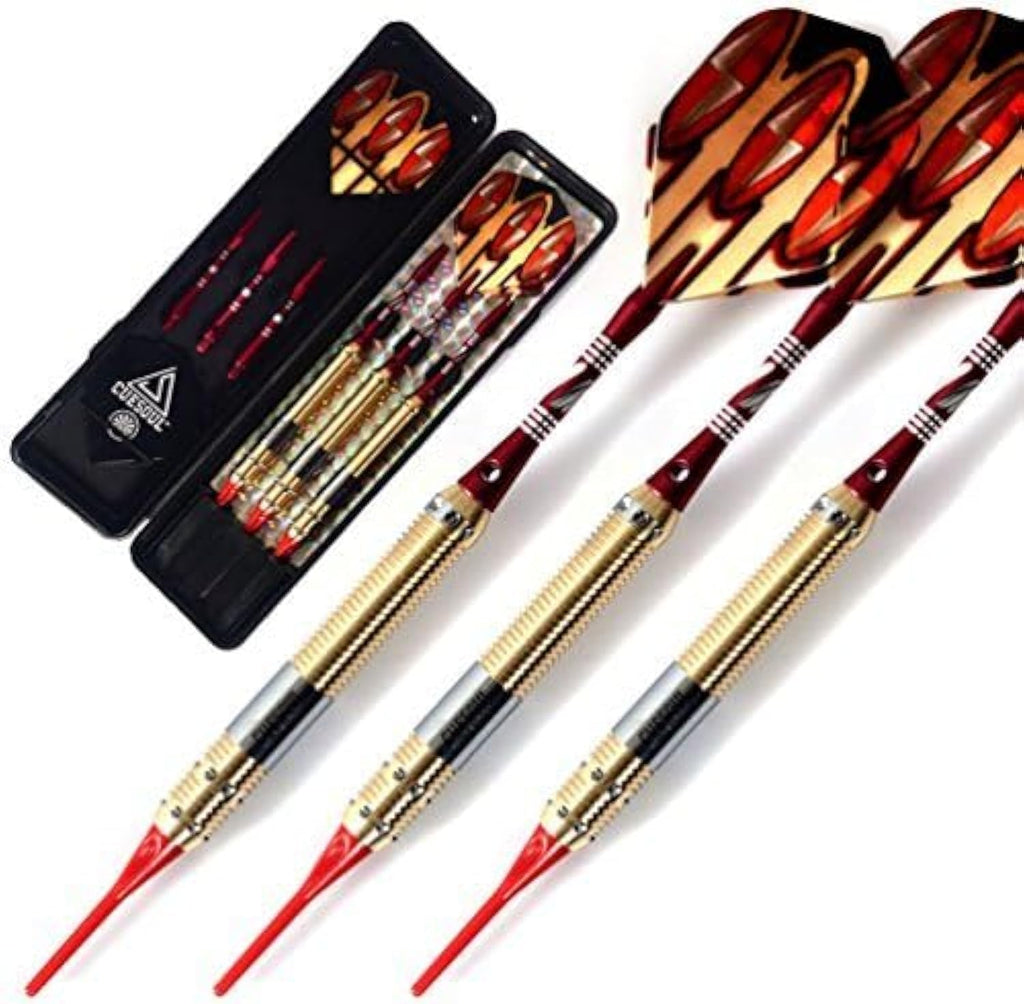 CUESOUL Softdarts Set mit Case fuer elektronisches Dartboard