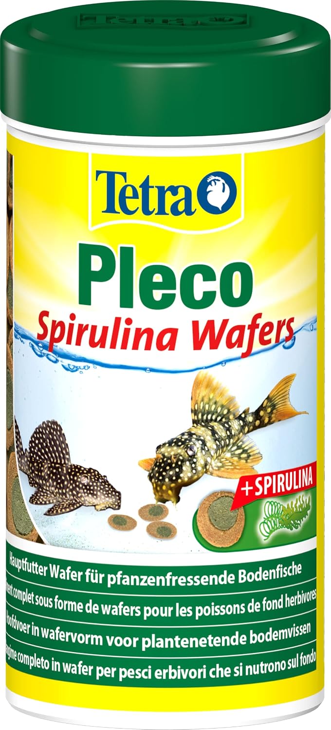 Tetra Pleco Algen Wafers Fischfutter fuer Welse mit Spirulina