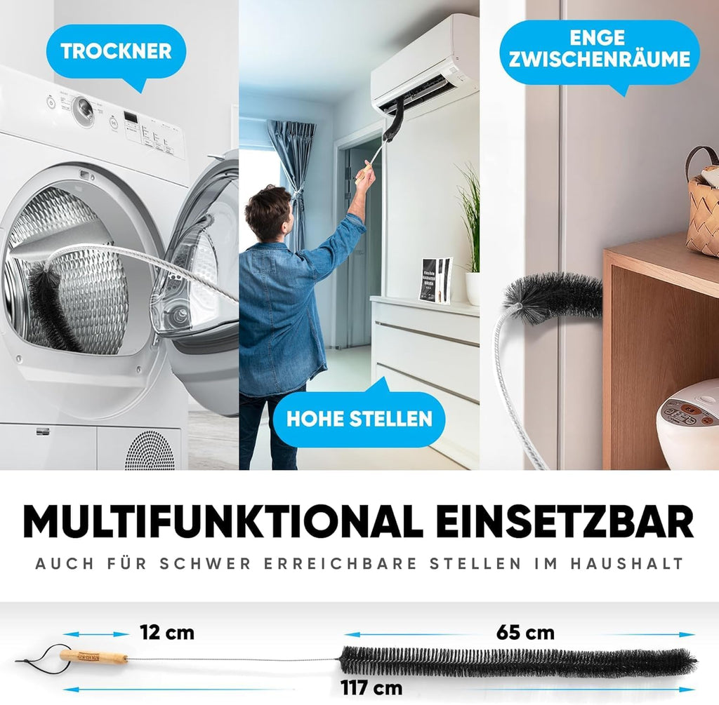 Heizkoerperbuerste flexibel 80cm-117cm Reinigungsbuerste Teleskopheizkoerper