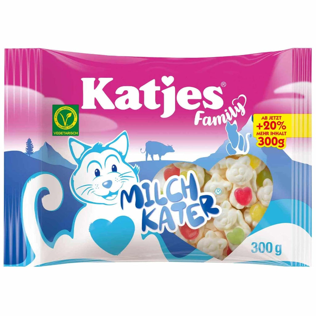 usy Bundle Katjes Family Milchkater Schaumzucker 300 g Beutel + usy Block
