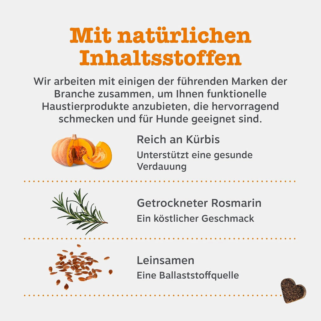 Zesty Paws Probiotika für Hunde 90 Kauleckerlis mit Kürbis & Leinsamen