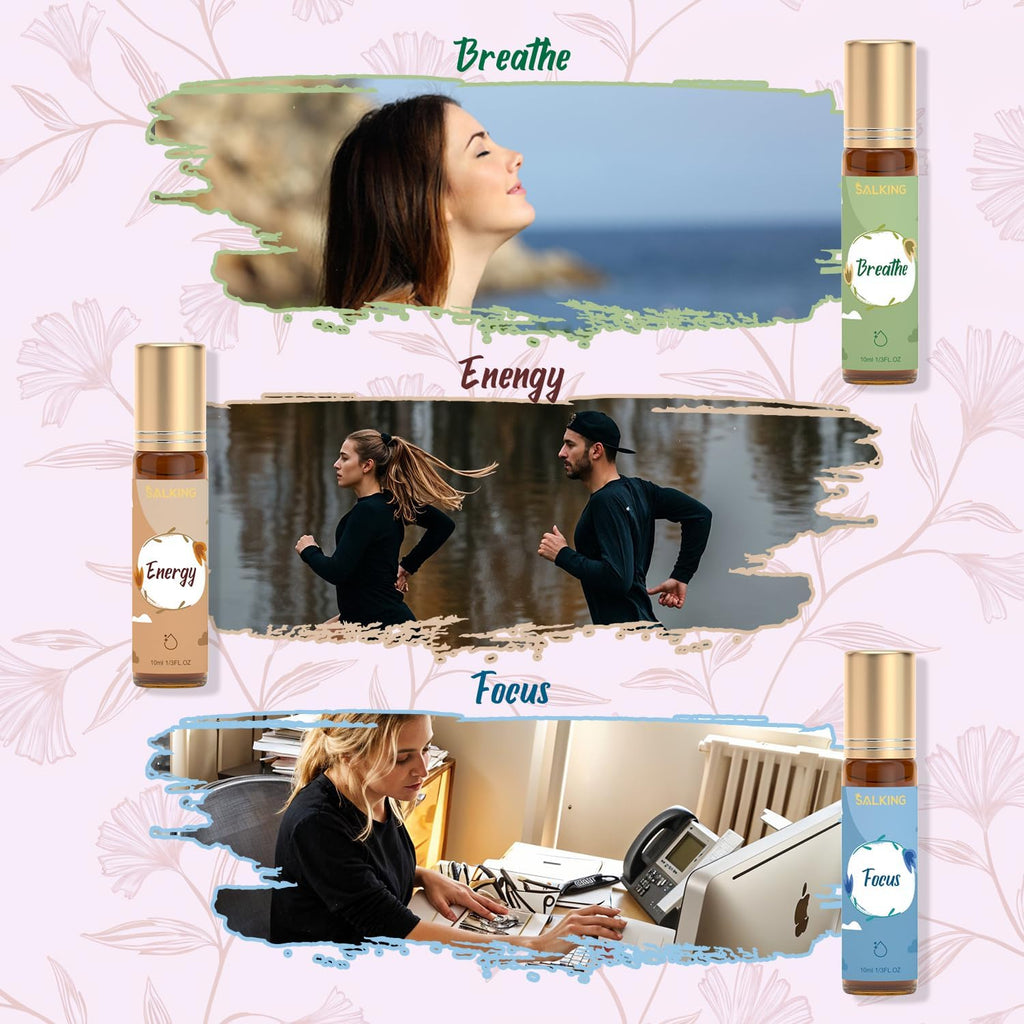 SALKING Roll-On 6x10 ml aetherische Oele Aromatherapie Geschenkset Entspannung