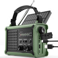 ROCAM Notfallradio 12000mAh mit Solarpanel, Kurbel, AM/FM, USB, SOS-Licht