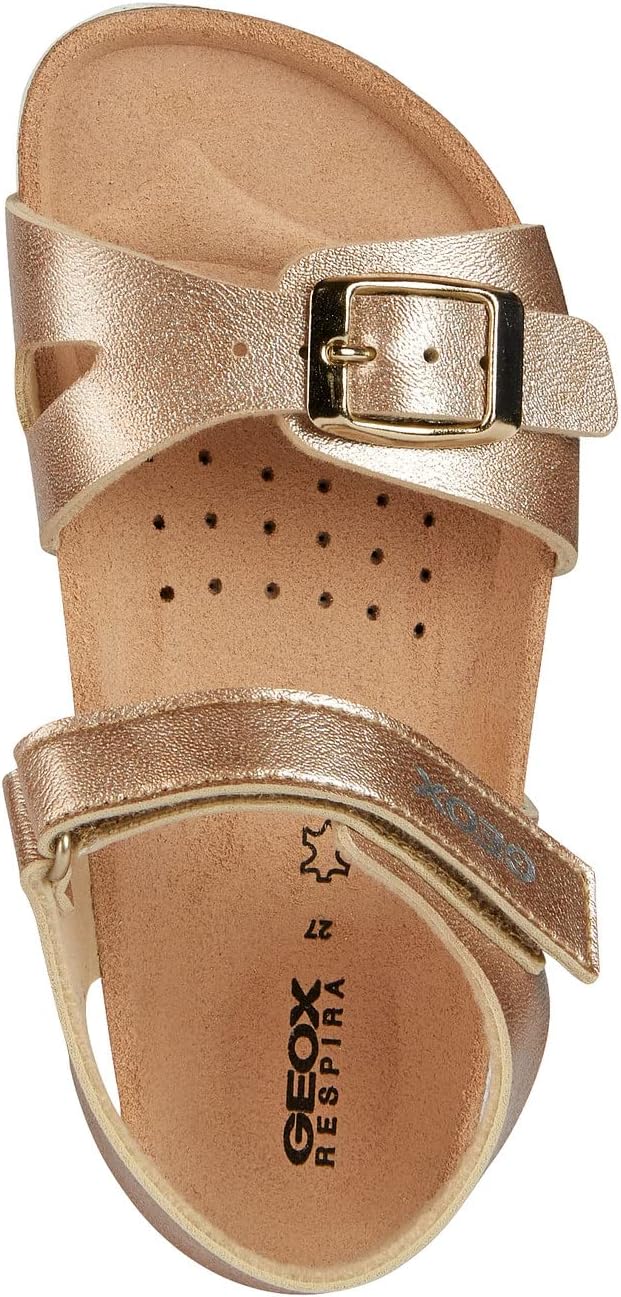 Geox J Adriel Girl C Sandalen Maedchen Leder Klettverschluss