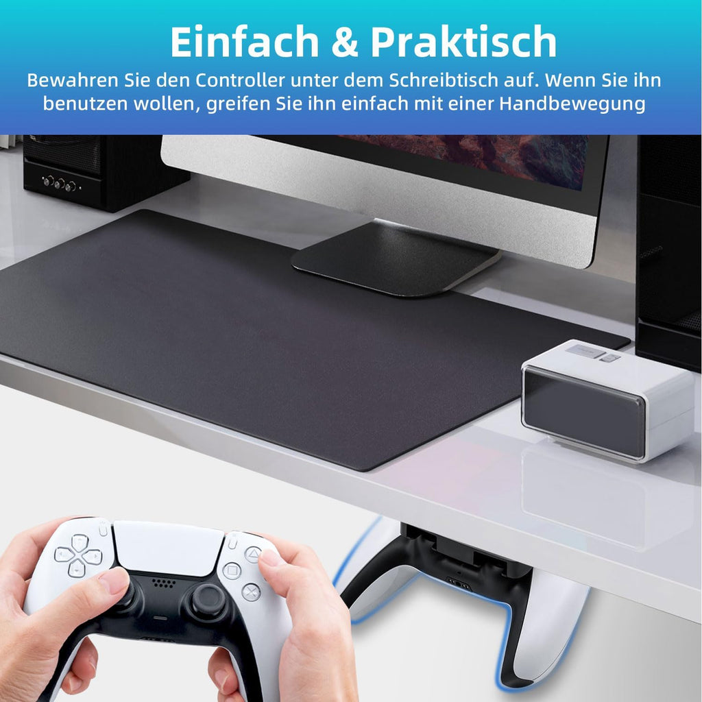 Controller Halter unter Tisch selbstklebend fuer PS5 PS4 Aufbewahrung