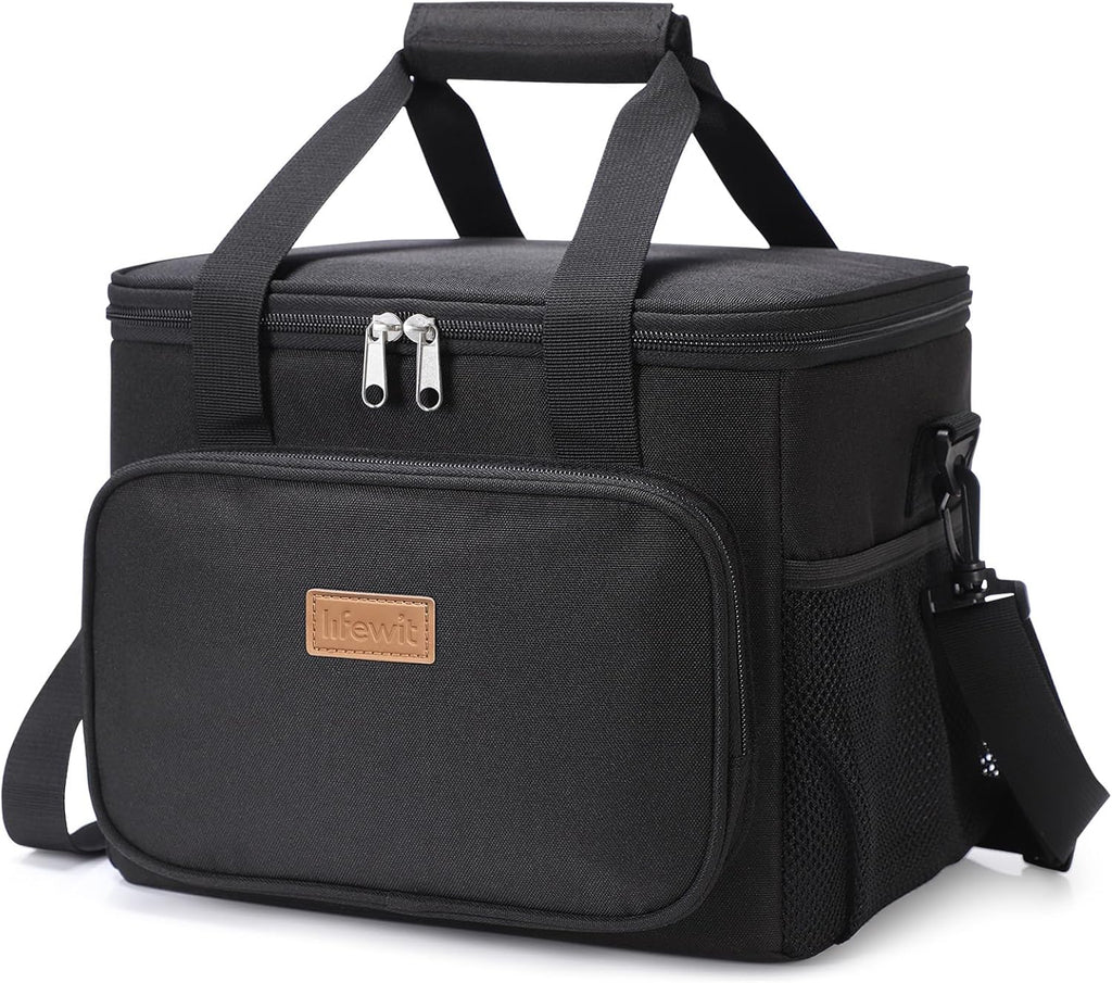 Lifewit Kuehltasche faltbar Isolierte Thermotasche Umhaengetasche Grau