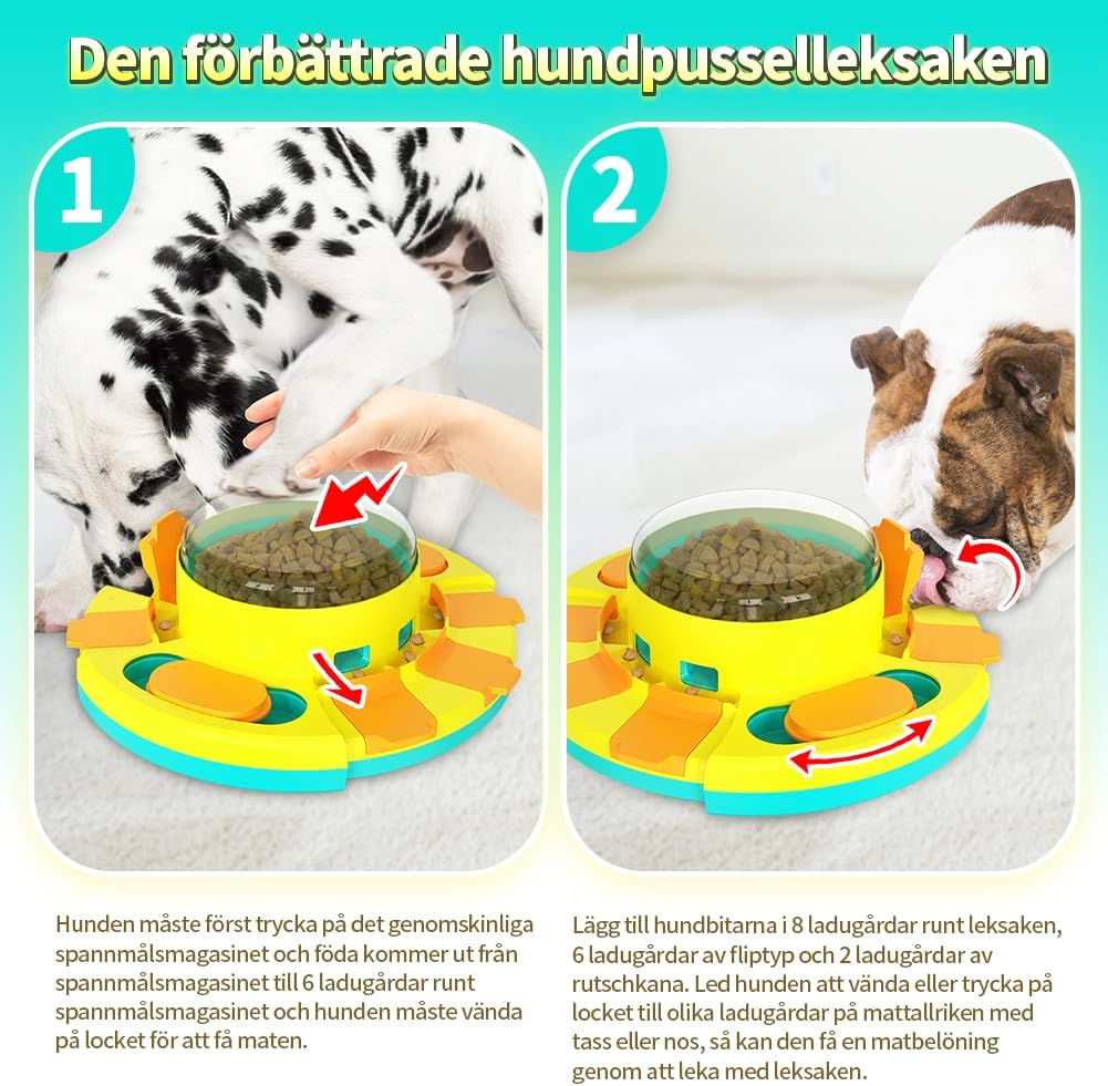 Interaktives Hundespielzeug Intelligenz fuer kleine mittlere grosse Hunde Futtersp