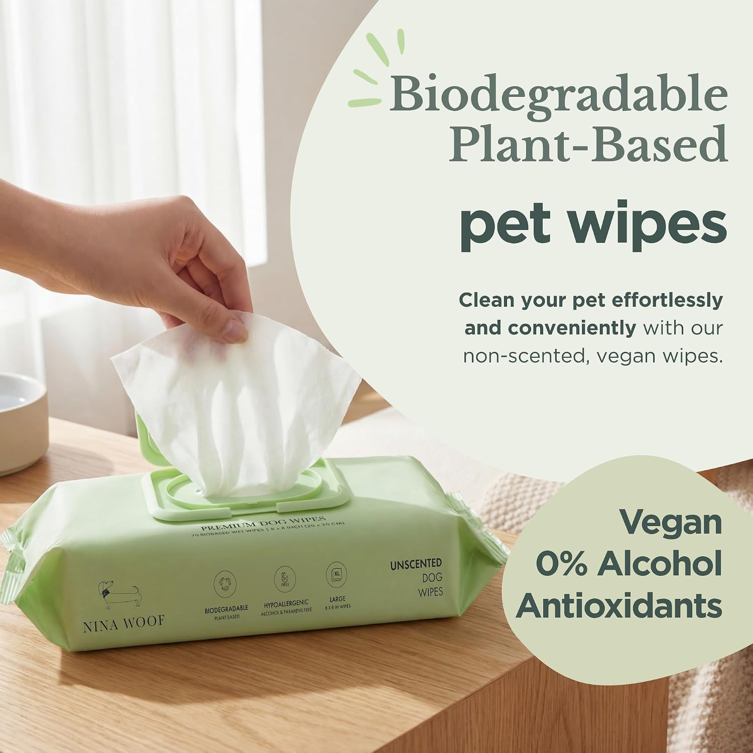 Haustiertuecher fuer Hunde und Katzen 70 Stueck mit Aloe Vera alkoholfrei und duftfrei
