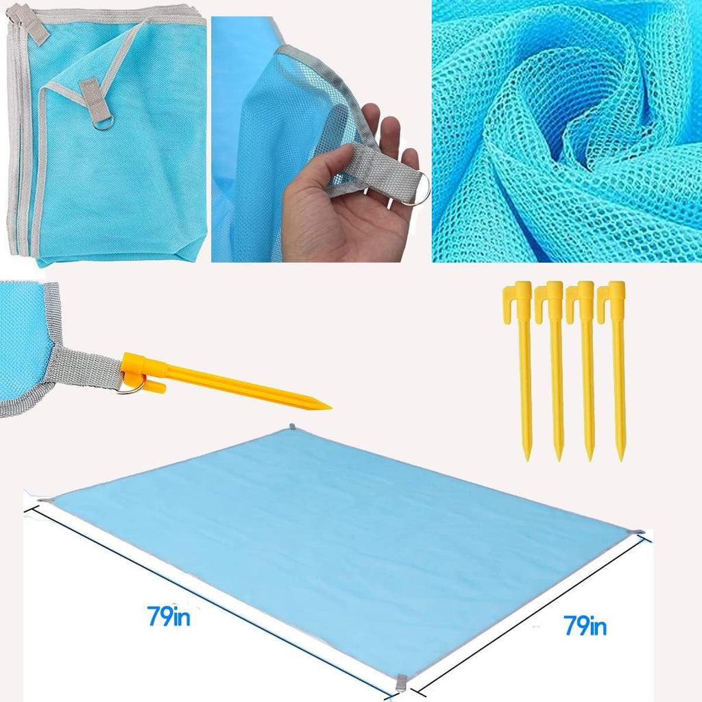 Sandfreie Stranddecke faltbar ultraleicht gross waschbar fuer Strand Picknick