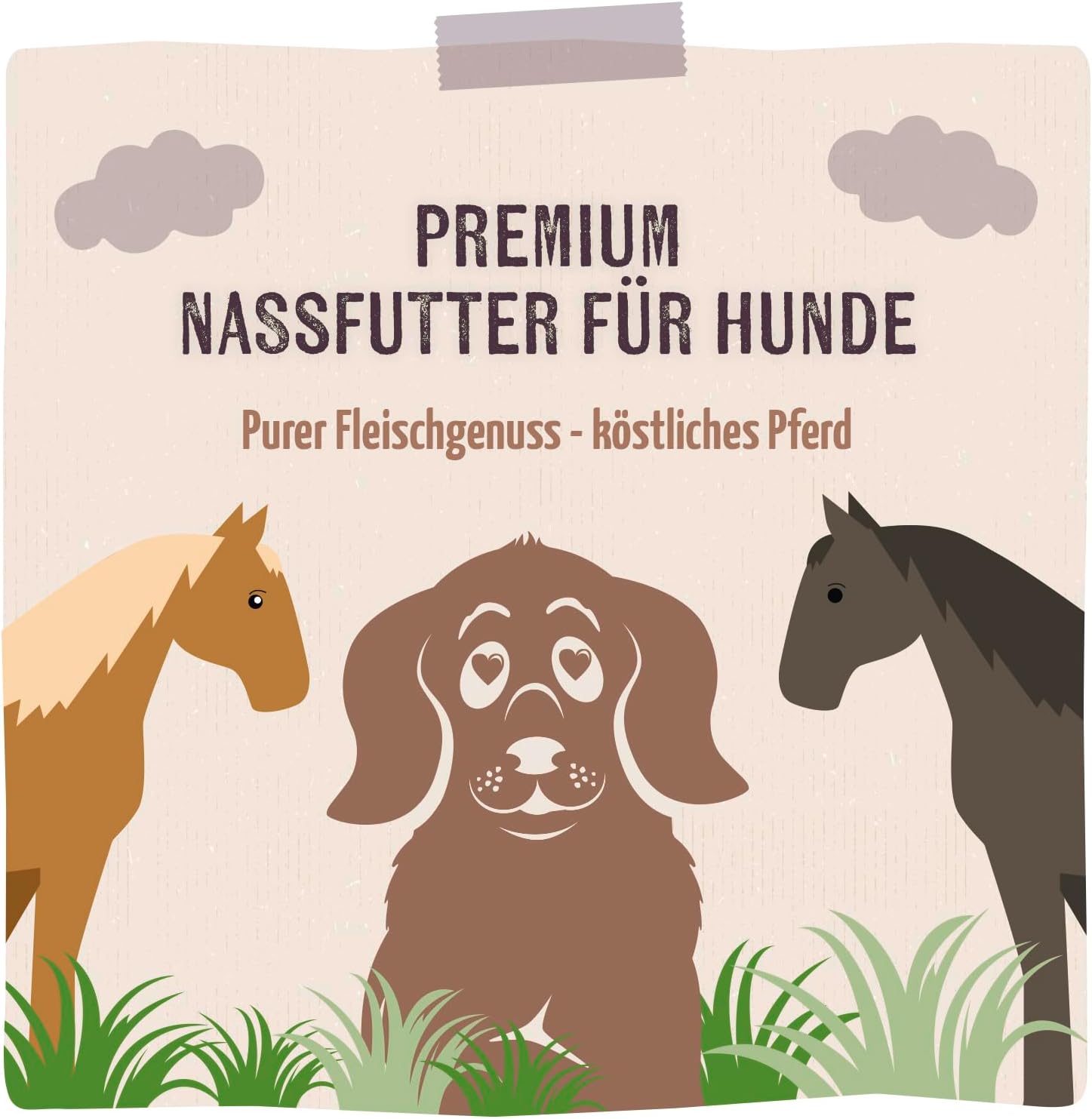 MjAMjAM Nassfutter Hund Pferd 12x125g getreidefrei 125g