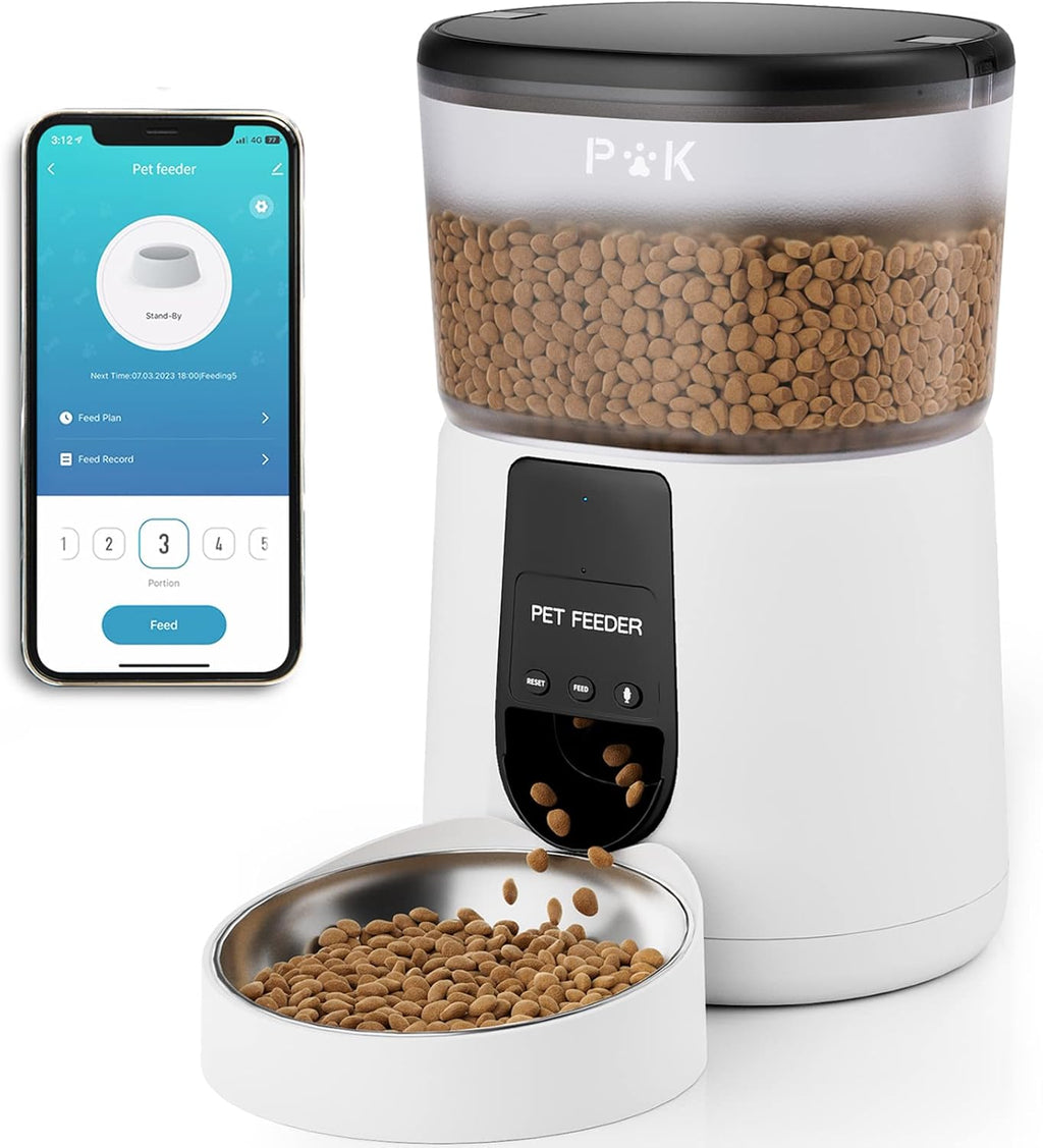 PUPPY KITTY Futterautomat mit WiFi App Steuerung und Sprachaufzeichnung